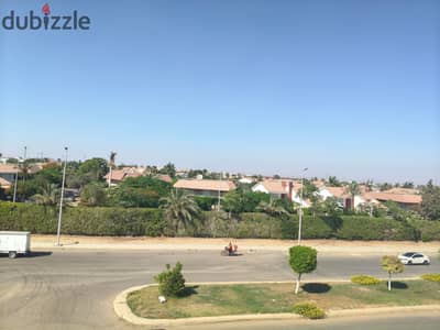 Apartment for rent suitable for administrative purposes in front of Compound Al-Rabwa, second floor with elevator, three bedrooms, three bathrooms, large kitchen, large reception