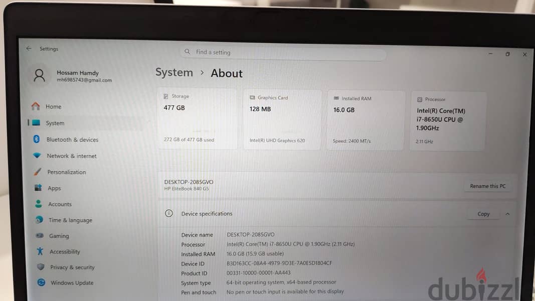 HP EliteBook 840 G5 3