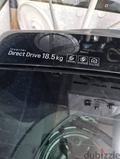 غسالة LG فوق أوتوماتيك 18.5 كجم Inverter TurboWash3D – حالة ممتازة