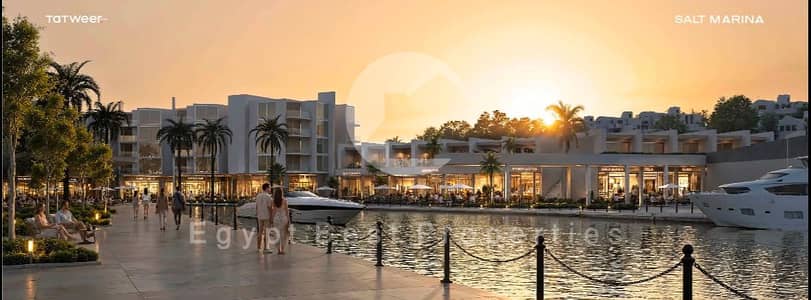 Sea View luxury Chalet on Marina With First Price & long Instalments -Salt -Ras El Hekma!!