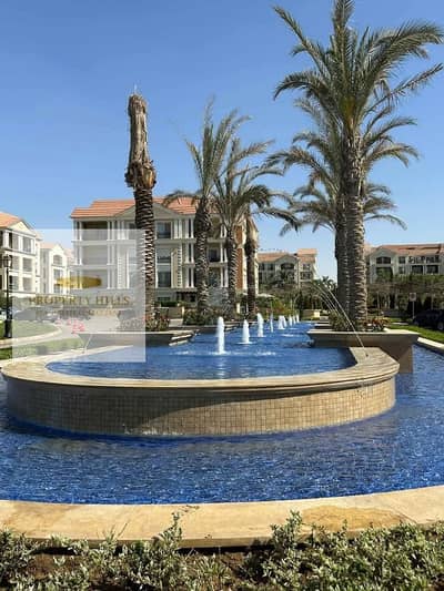 Apartment for sale in the heart of the Golden Square with an open view of the landscape with the lowest down payment in the Regents Square compound finished 3/4