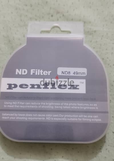 فلتر  ND filter 49mm للعدسه 50stm 1.8