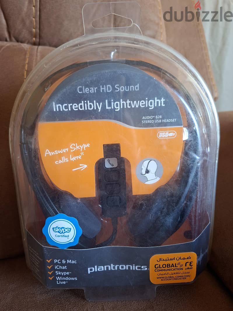 Plantronics 628 stereo USB HEADSET 1
