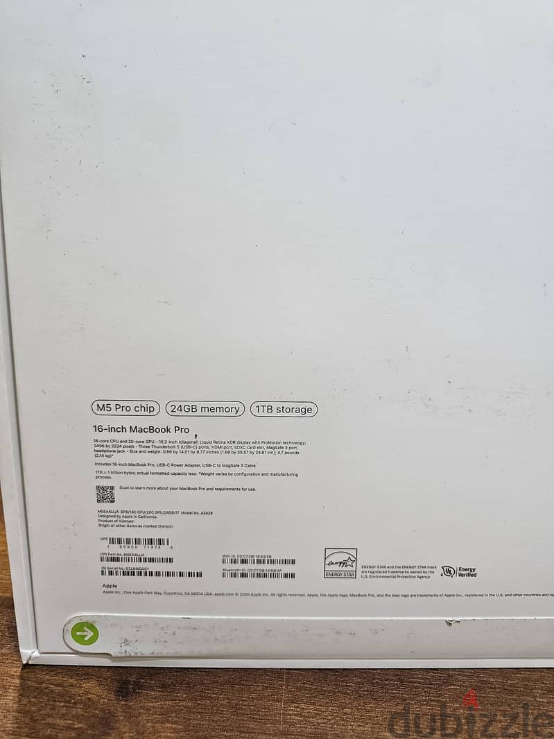 macbook Pro M5 Pro 24/1tera 16 inch 1