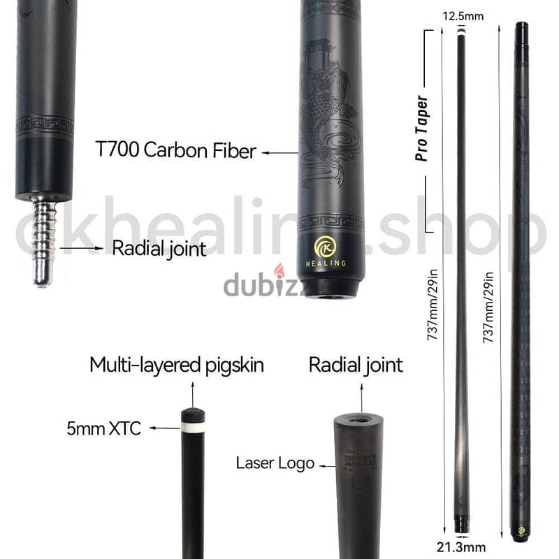 Dragon carbon cue ( ORIGINAL) 3