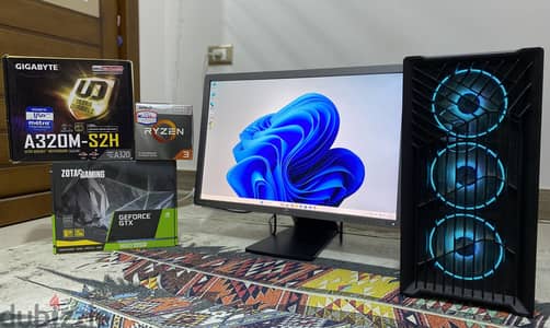 تجميعه PC  استعمال جيد جدا و شاشه 60Hz Hp E24i بتلف 360 درجه