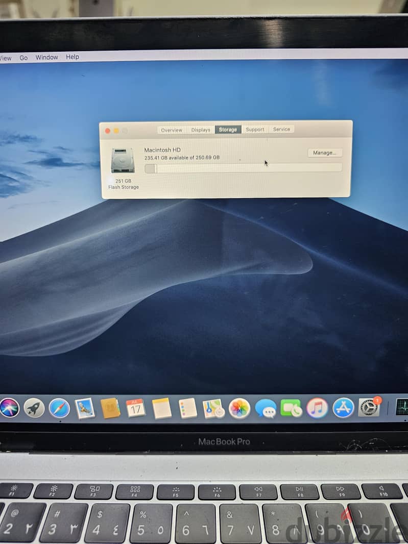 عرض ماك بوك macbook Pro 2017 Ram 8 ssd 256 13 inch 4