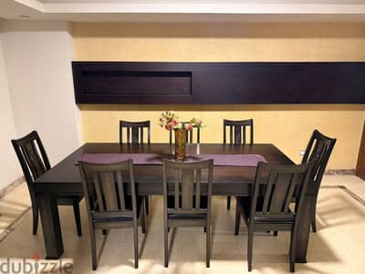 Dining table 8 chairs Home Center طاولة طعام 8 كراسي