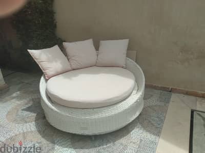 Large bamboo garden chair