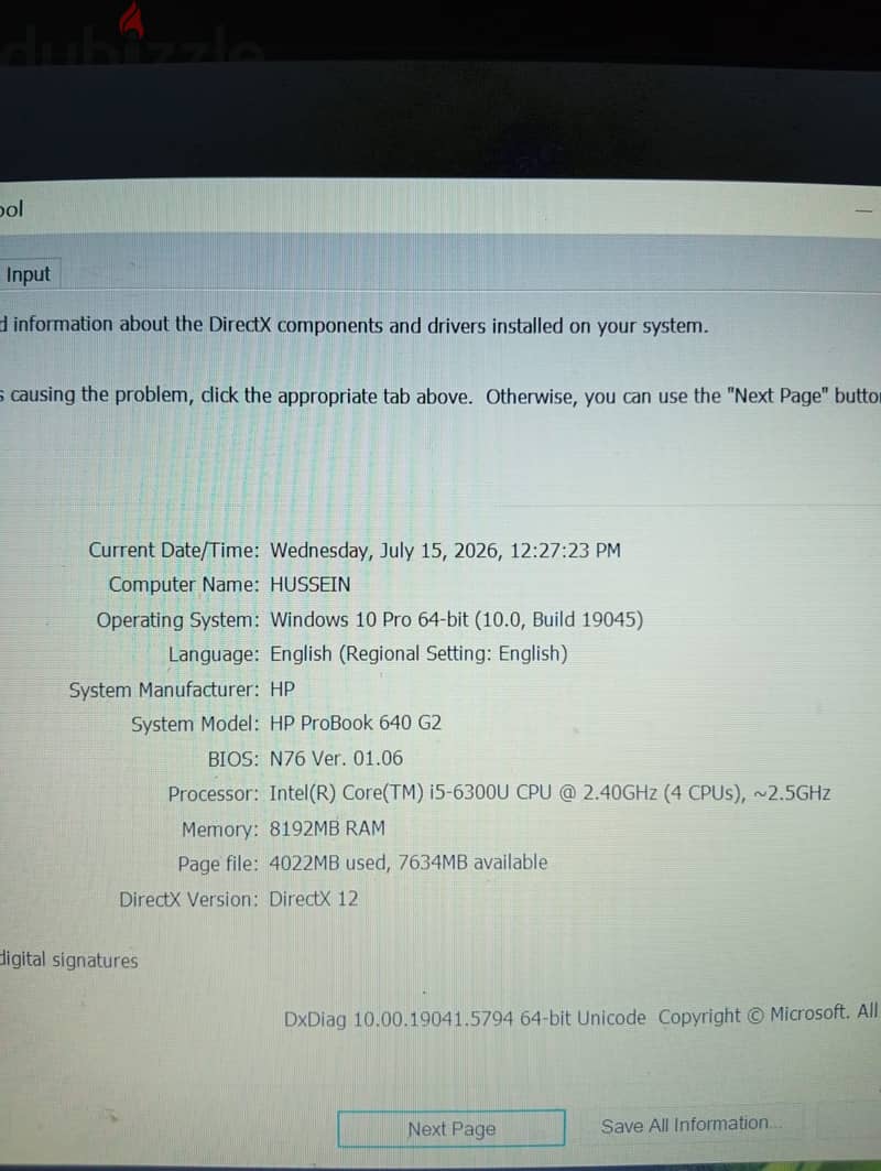 Laptop hp probook 640 G2 1