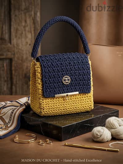 شنطة كروشيه || Luxury Crochet Bag | 100% Handcrafted