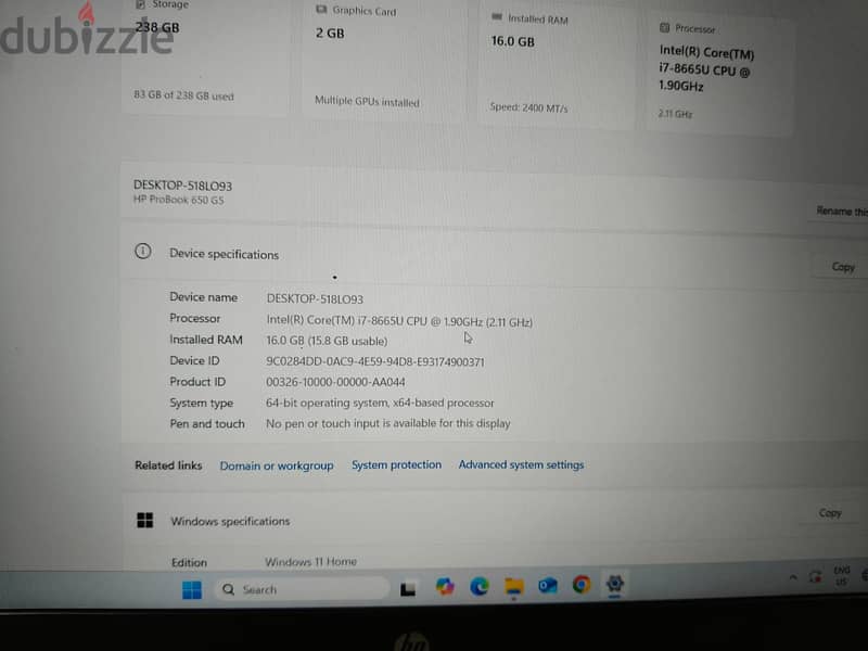 HP ProBook 650 G5 7