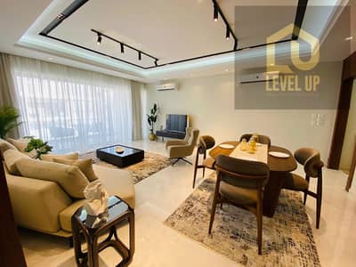 A fully furnished apartment with modern premium hotel standard furniture offered at an unbeatable deal in Lake View Residence Fifth Settlement