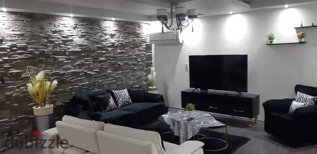 Apartment for sale 197 sqm with 50 sqm garden garden view super lux finishings next to services and Avenue Mall in Phase 9 Al Rehab 2