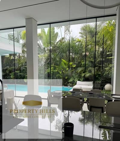 For VIP clients, a special villa in the highest community with privacy, 660 meters like a palace, an offer of (2,970,000) the most upscale and distinguished place in the gathering, a view of landscape villas only, security and guarding next to Mivida and Hyde Park.