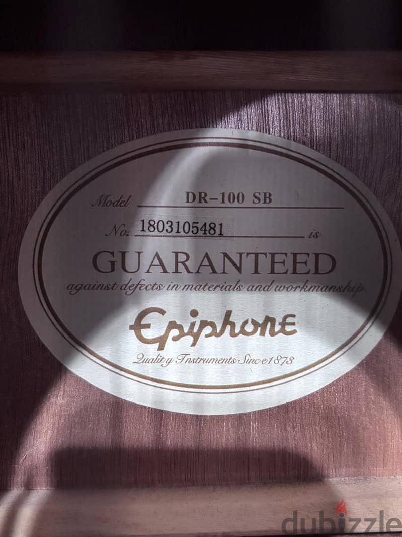 Epiphone acoustic guitar 1