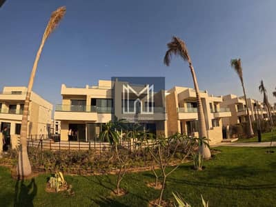 Corner Townhouse for sale in Noor City, distinguished location with a sea-facing backyard on a wide garden.