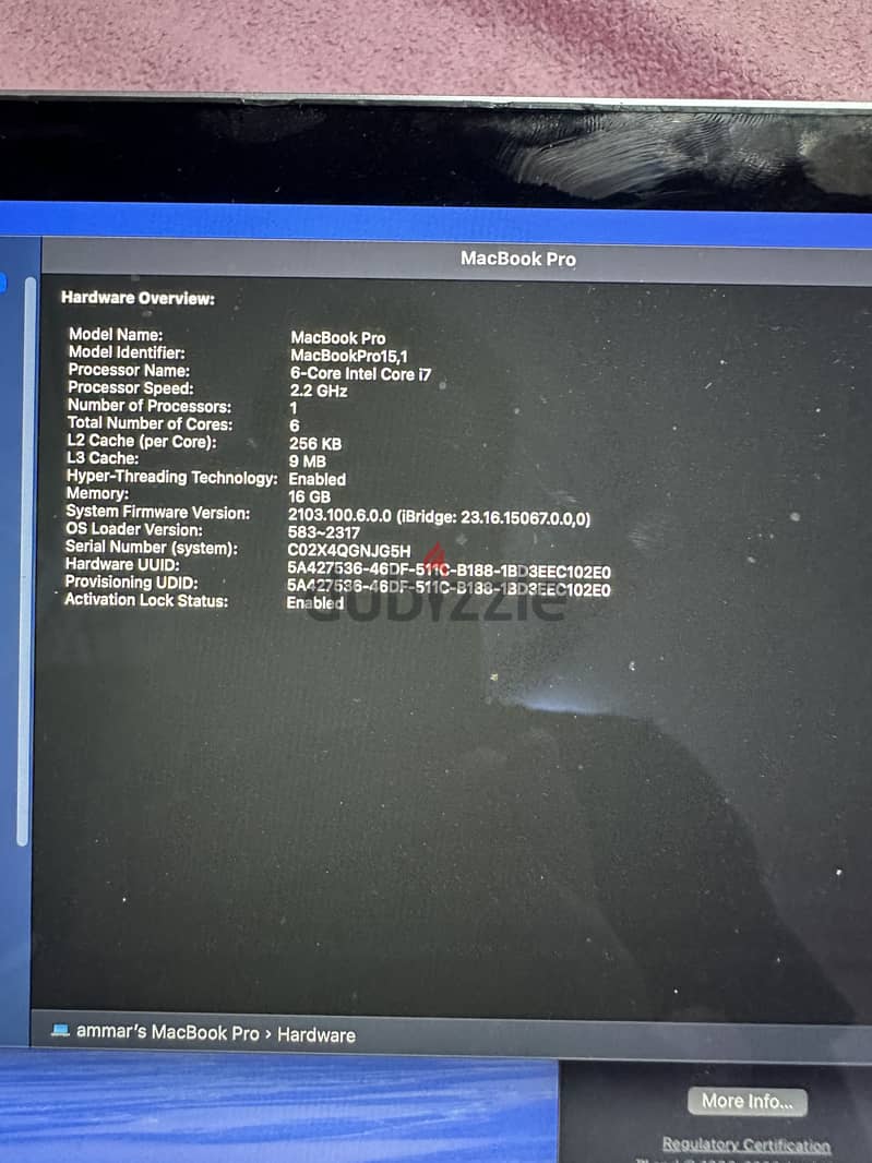 MacBook Pro 2018 15-Inch 4