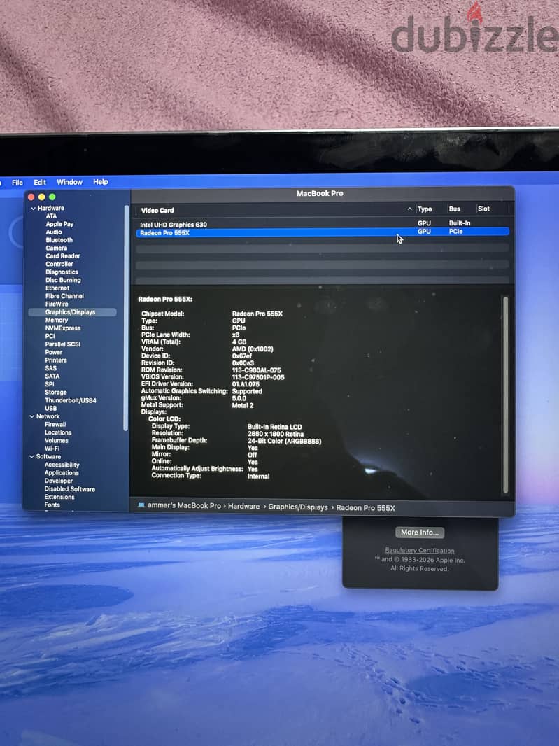 MacBook Pro 2018 15-Inch 6