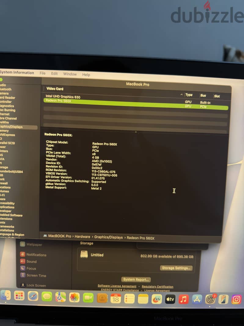 Macbook pro 2018 1