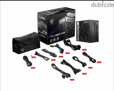 MSI MAG A850GL 850W Full Modular Power Plus gold