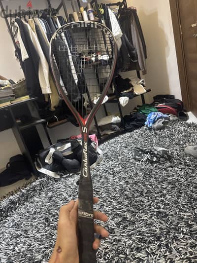 Technifibre squash racket ( carbo flex 125s )