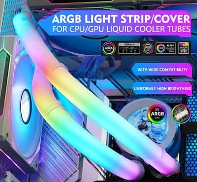 ARGB Cooler tube cover Addressable AIO