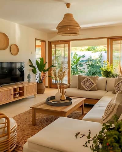 عاين دلوقتي شاليه بالتتشطب بالكامل فيو بحر و pool للبيع في لافيستا جاردنز العين السخنة la vista gardens ain sukhna بجوار بورتو