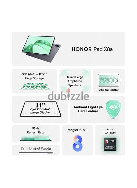 Tablet Honor Pad x8a 3
