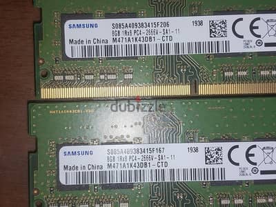 (Laptop) 16 جيجا (2 × 8) سامسونج DDR4