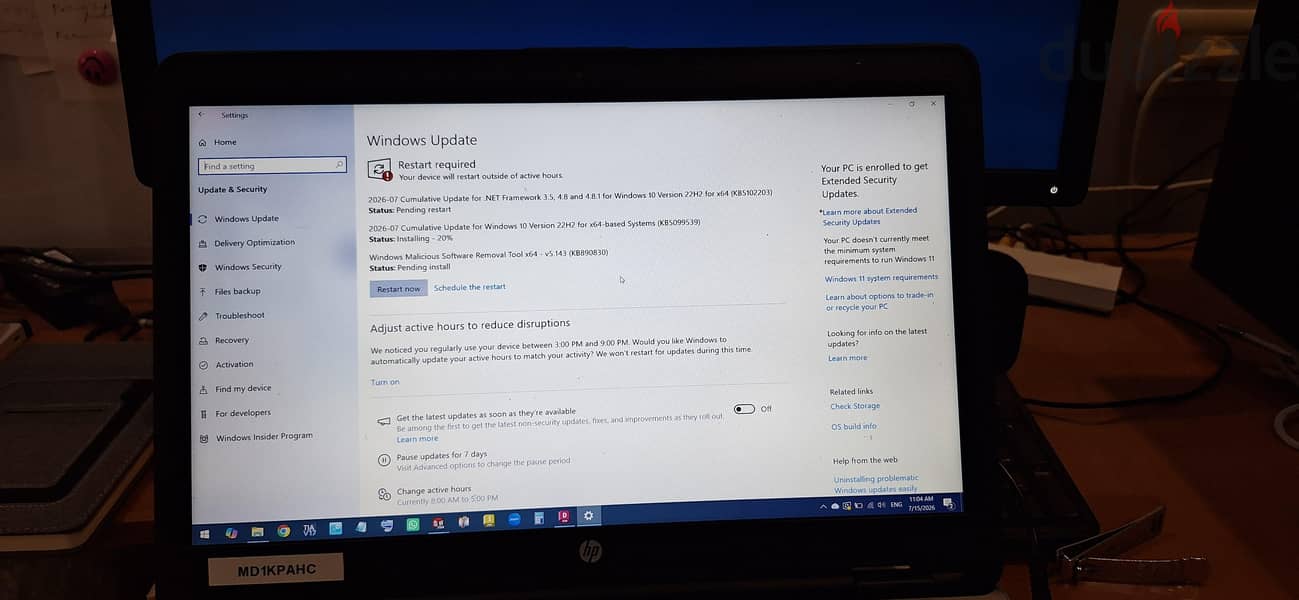 hp probook 650 G2 6
