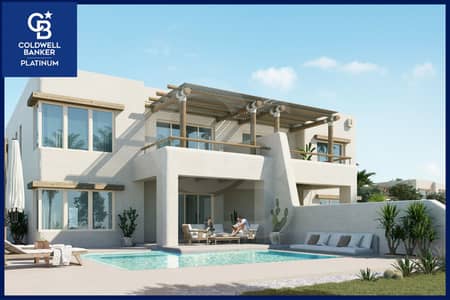 Chalet for sale at Hacienda Waters Palm Hills (151 m² + 67 m² roof) – North Coast – Lagoon view – Delivery in 2029.