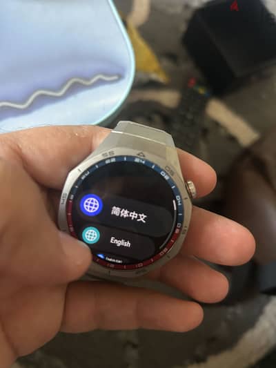 Huawei Watch GT 5 Pro 46mm Titanium (Silver) – حالة ممتازة