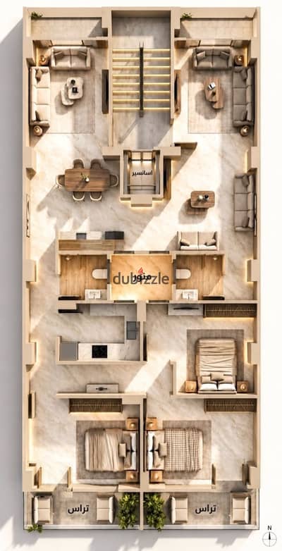 Apartment in Assiut, Al-Mu'allimin Area, distinguished location