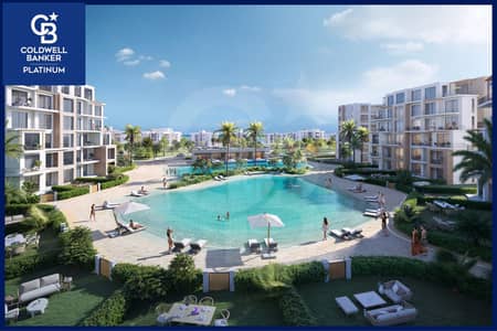 شاليه للبيع Seashore Hyde Park   79 م - رأس الحكمة- تشطيب كامل- فيو بحري.