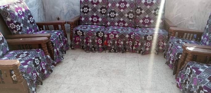 انتريه اسيوطي خشب زان بالكامل