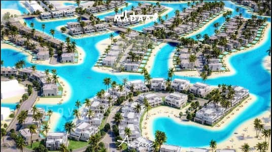 FIRST ROW LAGOON CHALET IN RAS ELHEKM WITH LONGEST INSTALLMENTS AND LOWEST PRICE