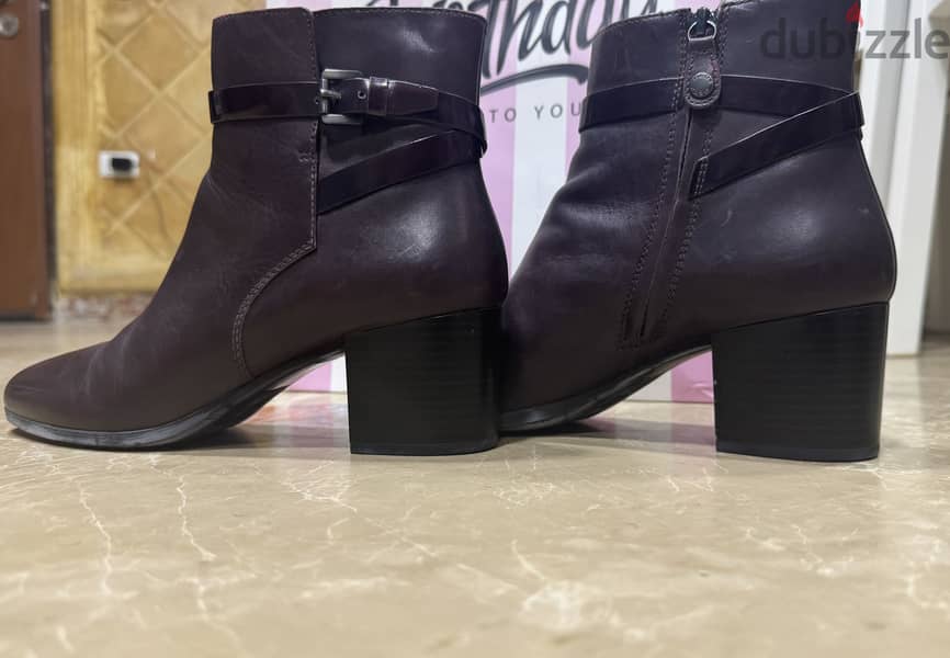 Geox half boot burgundy 3