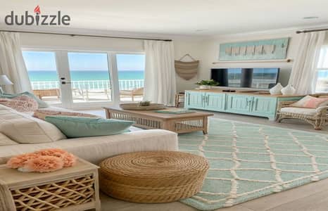 Chalet 3 Bedroom 103 sqm Plus 103 sqm Roof Fully Finished 10 Year Installments Private Beach Sea View Jefaira Ras El Hikma