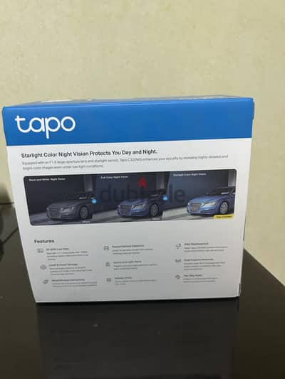 كاميرا مراقبة خارجية Tapo TP-Link ذكية - جودة 2K ألوان بالكامل (جديدة)