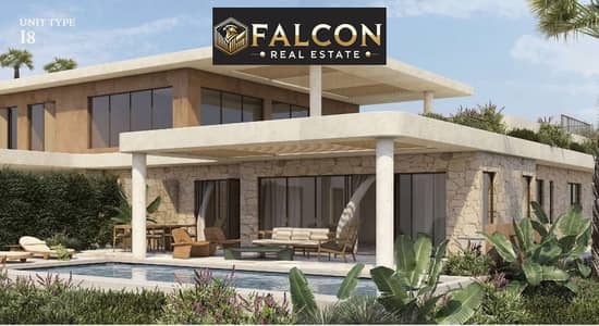 ((half price)) Villa on the sea, receipt for two years, fully finished, in Ramlet Ras El Hekma, next to Azha, North Coast