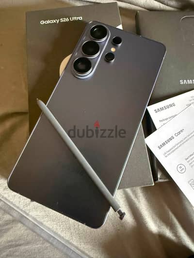 Samsung S26 Ultra 256g / 12 ram / ضمان محلي معاه فاتوره معفي ضريبه