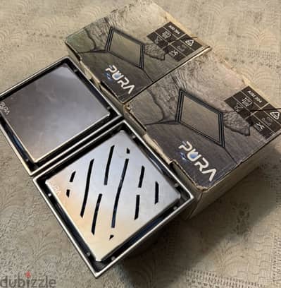 2 ( stainless steel 304 shower drain size 10*10cm) Brand Pura