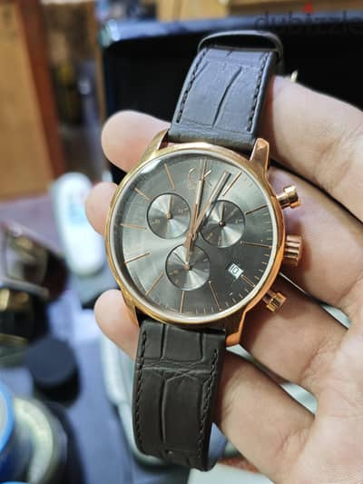 Original Calvin Klein CK Men's Swiss Made Chronograph Watch – K2G276