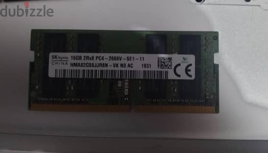 Ram laptop 16 GB ddr4