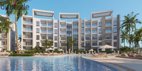 شاليه مميز للبيع في Q Bay – الساحل الشمالي | 145 م² | 3 غرف | مقدم 5% وتقسيط حتى 8 سنوات