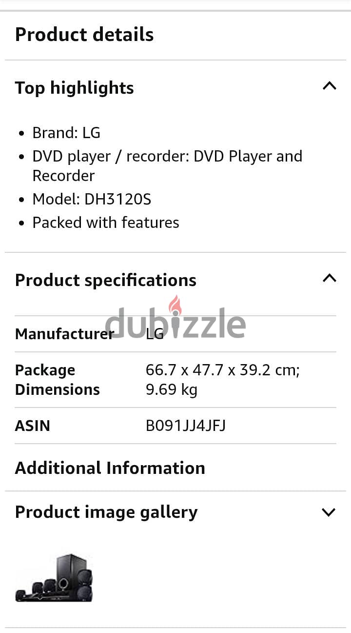 DVD home theatre system 2