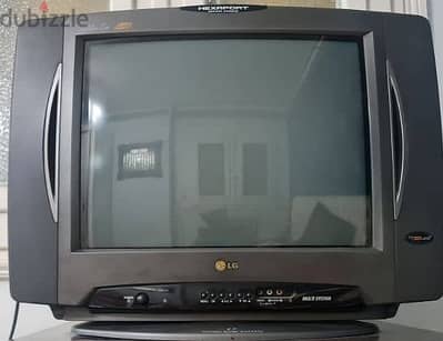 LG 21  بوصة لما يتم له اى صيانه بحالة ممتازة صوت استريو 4 سماعات صورة