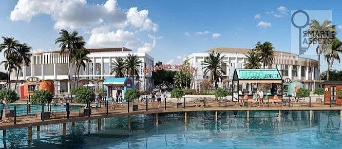شاليه أرضي بإطلالة لاجون للبيع في كالي كوست ( cali coast ras el hekma )