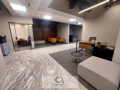Fully furnished office for rent, 192 sq m, in a prime location within CFC, surrounded by leading international companies - Fifth Settlement Fully furnished office for rent, 192 sq m, in a prime location within CFC, surrounded by leading international companies - Fifth Settlement